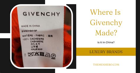 givenchy is made in|where is Givenchy manufactured.